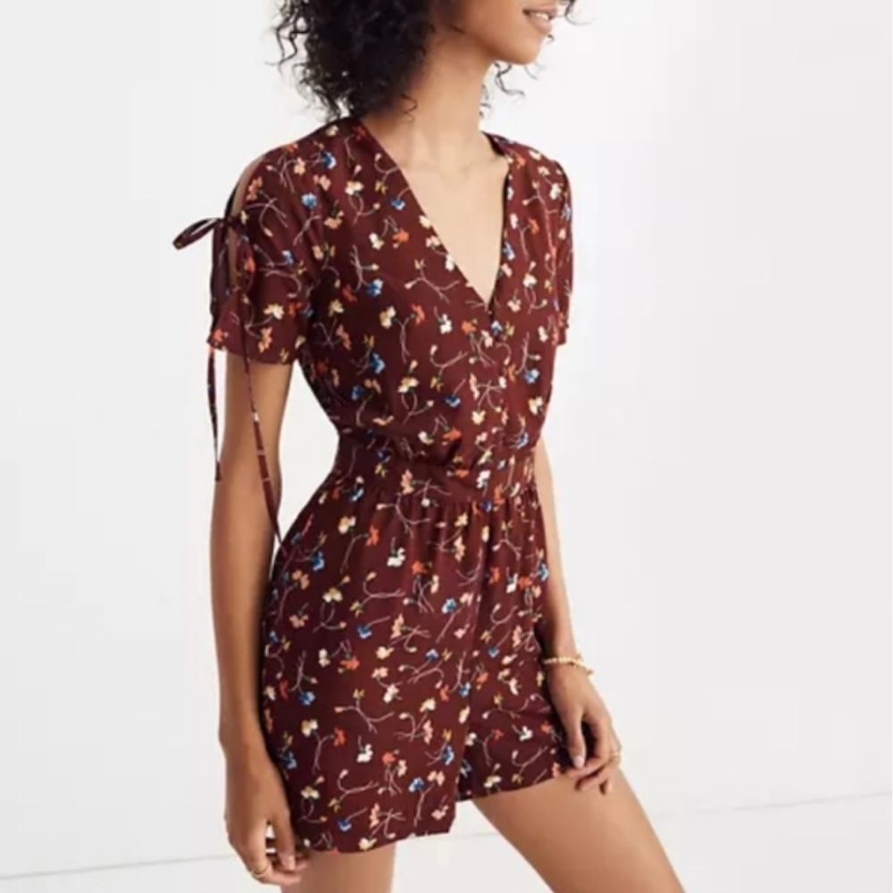Madewell Burgundy Romper Size 6